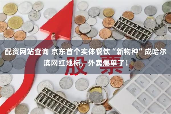 配资网站查询 京东首个实体餐饮“新物种”成哈尔滨网红地标，外卖爆单了！